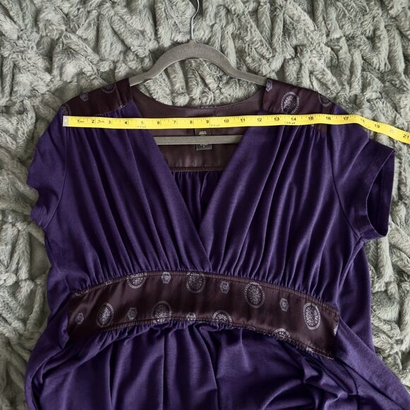 Banana Republic Stretch Dress With V-Neck And Cinched Empire Waist - Picture 10 of 13